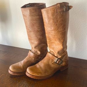 Frye boots. Size 8. Distressed leather